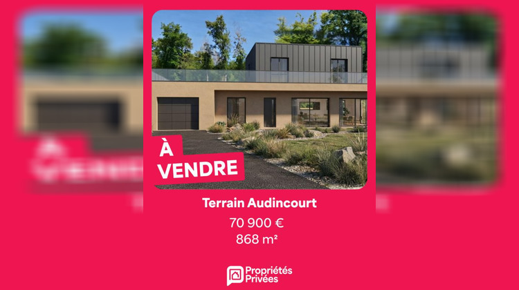 Ma-Cabane - Vente Terrain AUDINCOURT, 868 m²