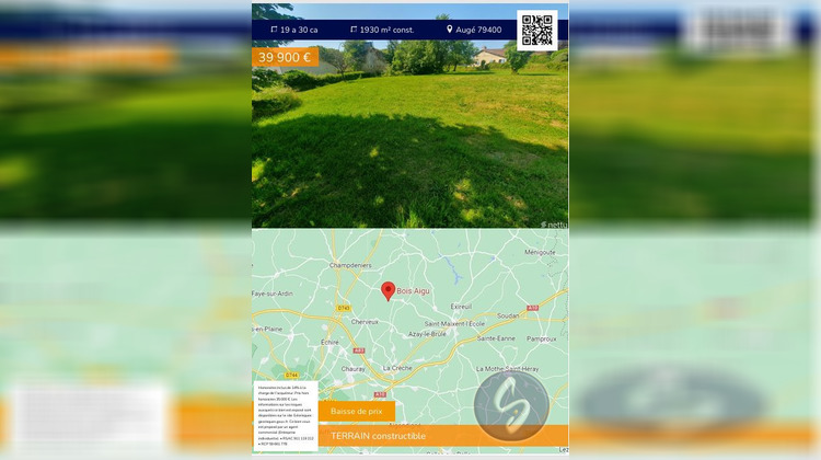 Ma-Cabane - Vente Terrain Augé, 1930 m²
