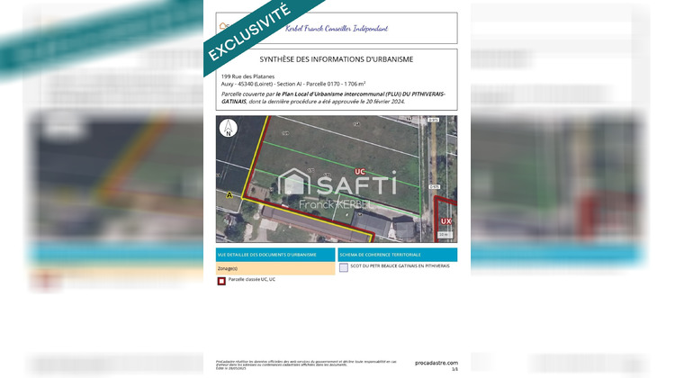 Ma-Cabane - Vente Terrain Auxy, 1706 m²