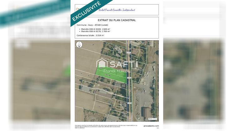 Ma-Cabane - Vente Terrain Auxy, 3314 m²