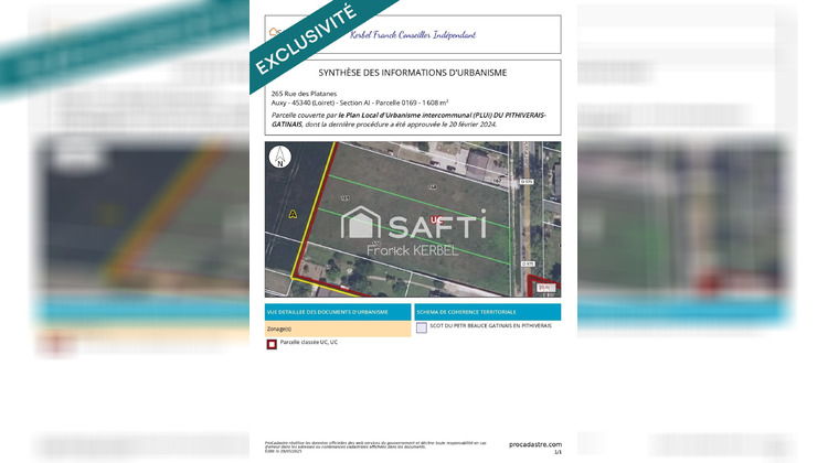 Ma-Cabane - Vente Terrain Auxy, 1608 m²