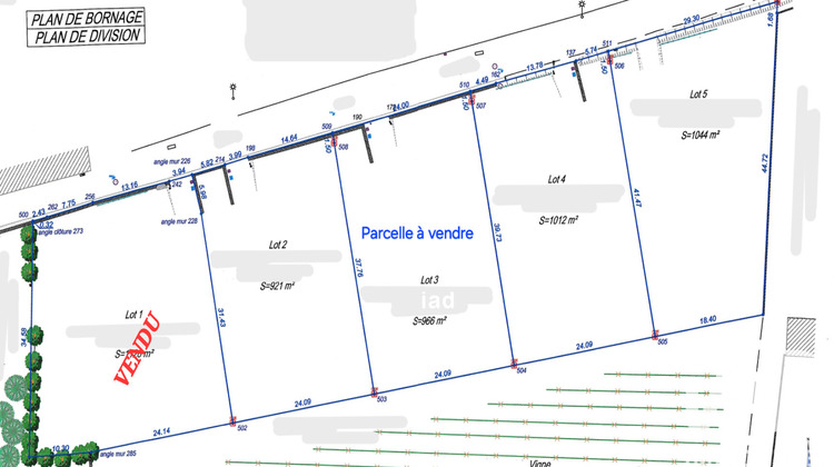 Ma-Cabane - Vente Terrain Azille, 966 m²