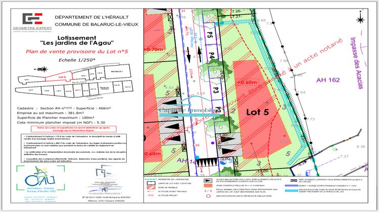 Ma-Cabane - Vente Terrain Balaruc-le-Vieux, 355 m²