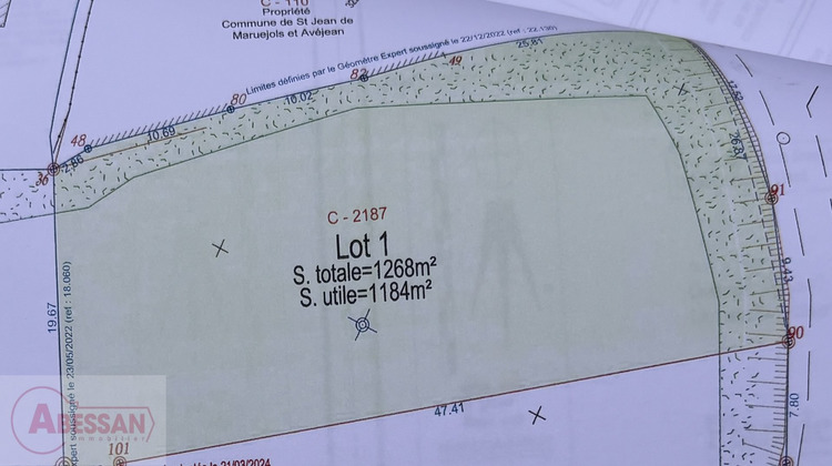 Ma-Cabane - Vente Terrain BARJAC, 1270 m²