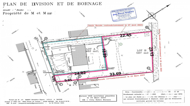 Ma-Cabane - Vente Terrain Baulne, 587 m²