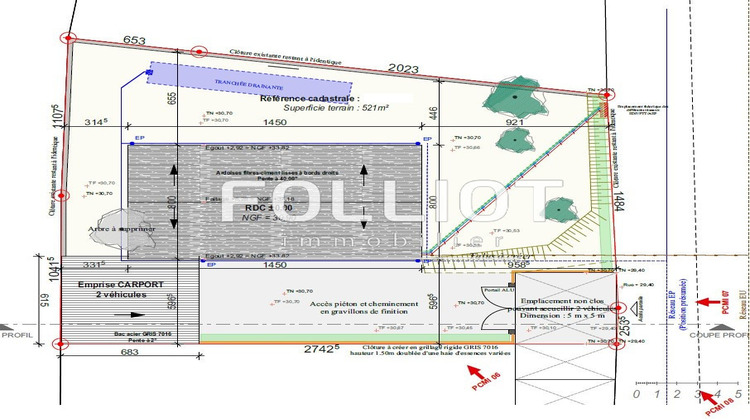 Ma-Cabane - Vente Terrain BAYEUX, 521 m²