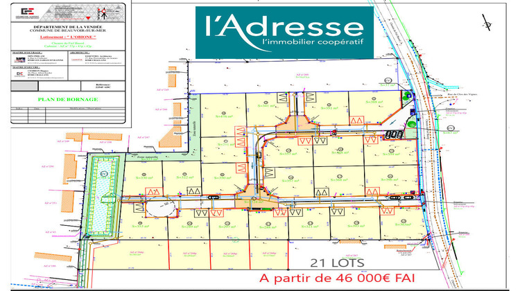 Ma-Cabane - Vente Terrain BEAUVOIR-SUR-MER, 568 m²