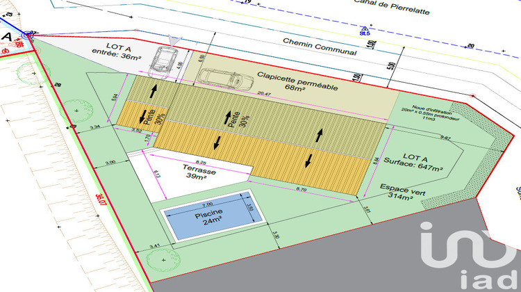 Ma-Cabane - Vente Terrain Bedarrides, 650 m²