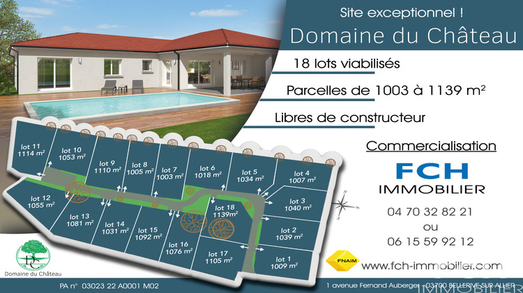 Ma-Cabane - Vente Terrain Bellerive-sur-Allier, 1003 m²