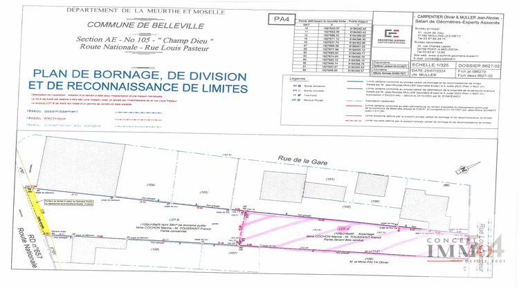 Ma-Cabane - Vente Terrain Belleville, 648 m²
