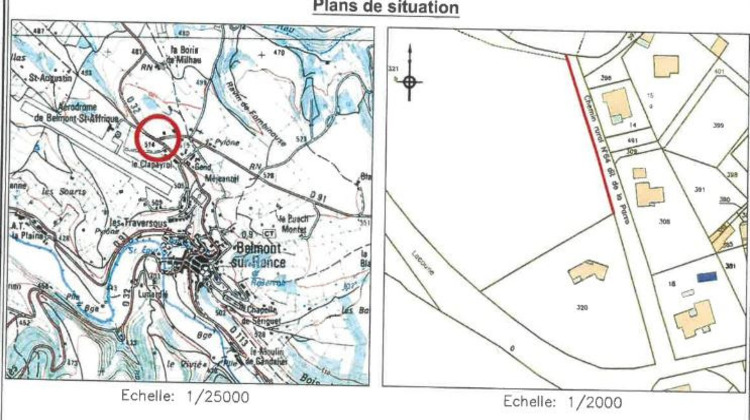 Ma-Cabane - Vente Terrain BELMONT-SUR-RANCE, 1485 m²