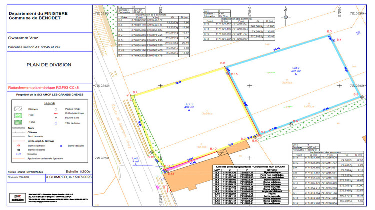 Ma-Cabane - Vente Terrain BENODET, 497 m²