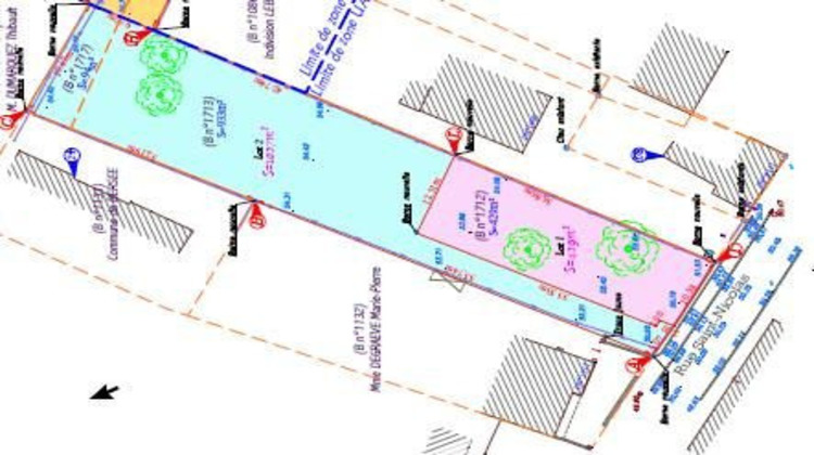 Ma-Cabane - Vente Terrain Bersée, 1027 m²