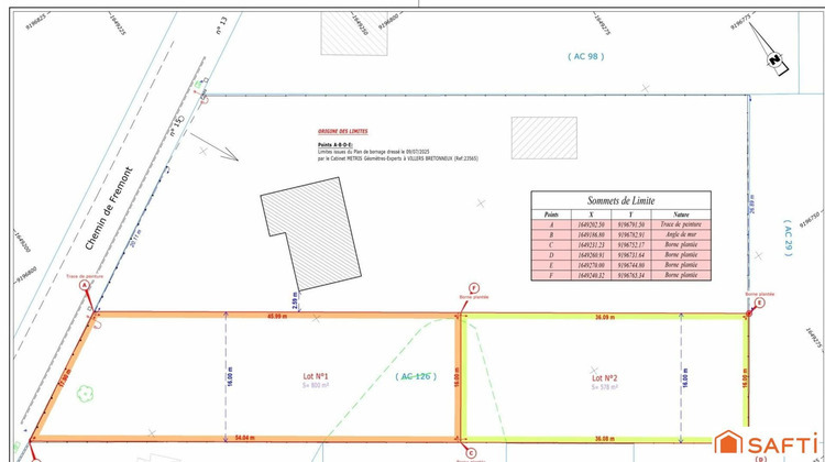 Ma-Cabane - Vente Terrain Bertangles, 800 m²