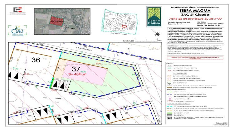 Ma-Cabane - Vente Terrain BESSAN, 484 m²