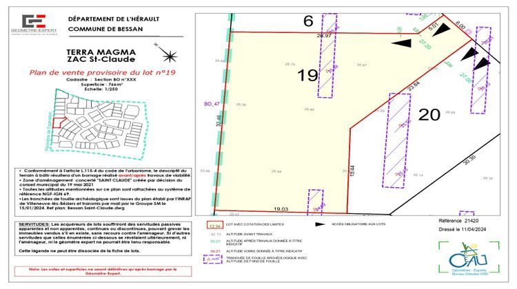 Ma-Cabane - Vente Terrain BESSAN, 766 m²