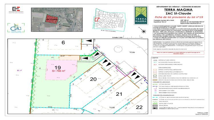 Ma-Cabane - Vente Terrain BESSAN, 766 m²