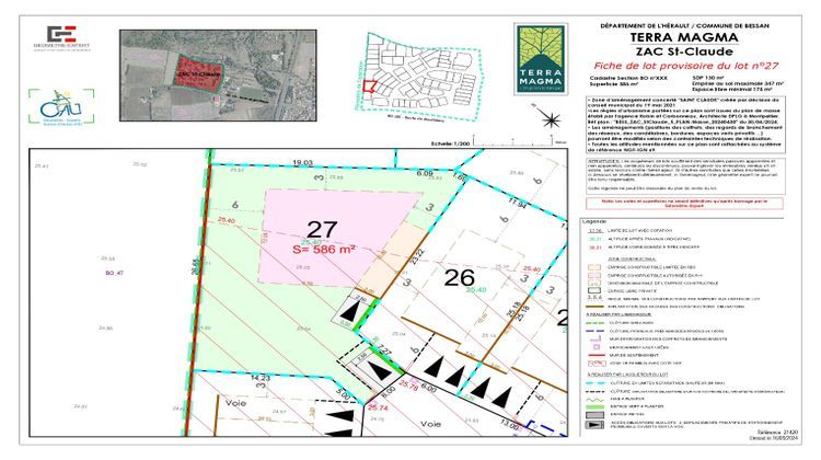 Ma-Cabane - Vente Terrain BESSAN, 586 m²