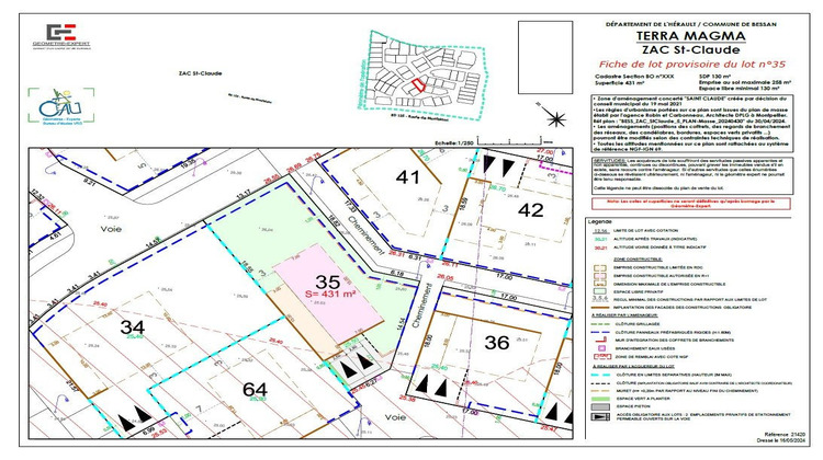 Ma-Cabane - Vente Terrain BESSAN, 247 m²