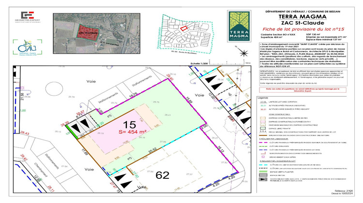Ma-Cabane - Vente Terrain BESSAN, 454 m²