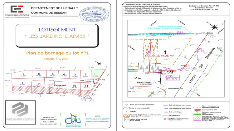 Ma-Cabane - Vente Terrain BESSAN, 405 m²