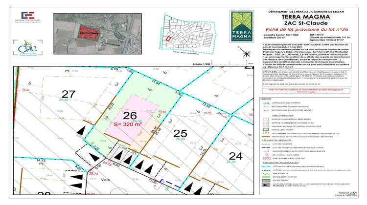 Ma-Cabane - Vente Terrain BESSAN, 320 m²
