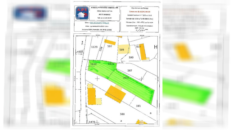 Ma-Cabane - Vente Terrain BEZAC, 1315 m²