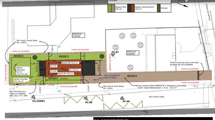 Ma-Cabane - Vente Terrain Bezouce, 603 m²