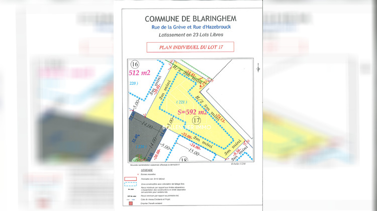 Ma-Cabane - Vente Terrain Blaringhem, 592 m²