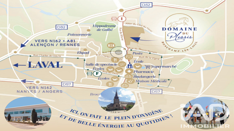 Ma-Cabane - Vente Terrain Bonchamp-Lès-Laval, 606 m²