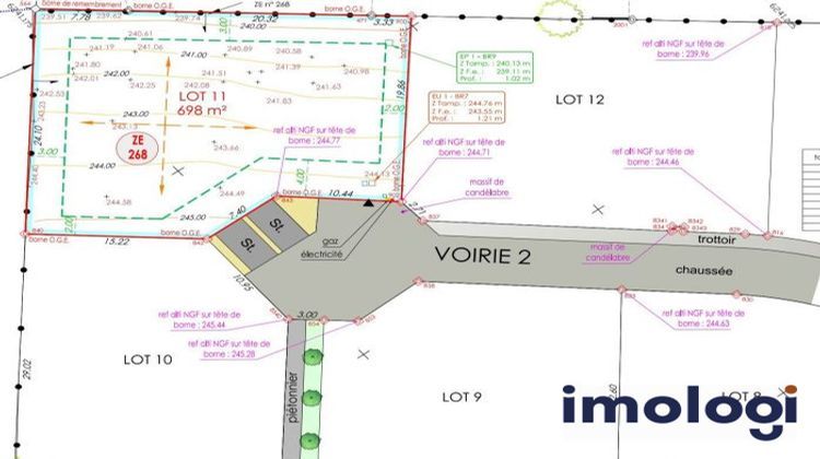 Ma-Cabane - Vente Terrain Bonnay, 698 m²