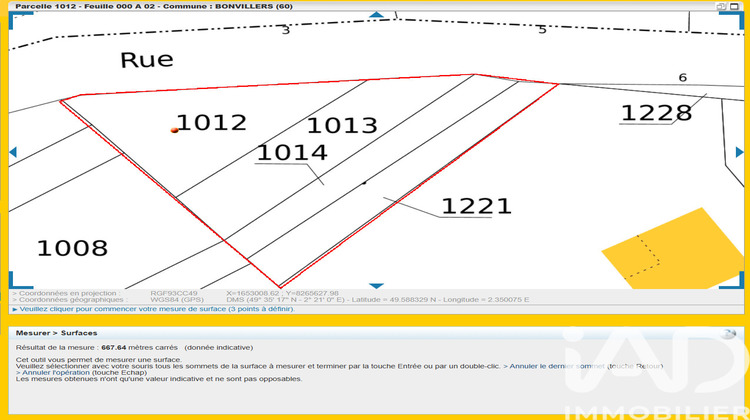 Ma-Cabane - Vente Terrain Bonvillers, 667 m²