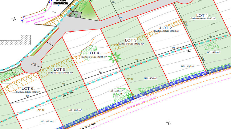 Ma-Cabane - Vente Terrain BOURG ARGENTAL, 972 m²