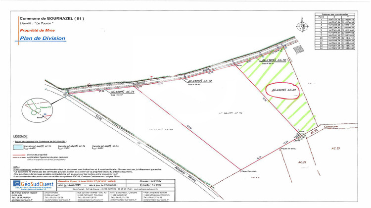 Ma-Cabane - Vente Terrain BOURNAZEL, 3280 m²