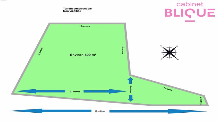 Ma-Cabane - Vente Terrain Bouxières-aux-Chênes, 500 m²