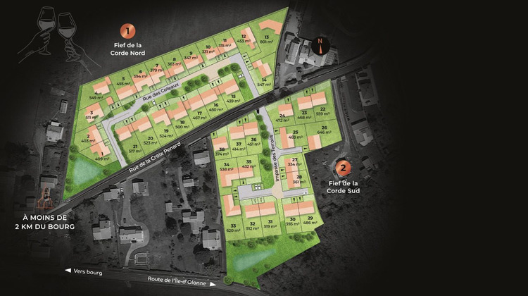 Ma-Cabane - Vente Terrain Brem-sur-Mer, 451 m²