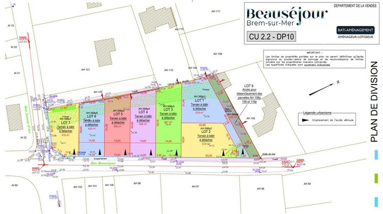 Ma-Cabane - Vente Terrain Brem-sur-Mer, 420 m²