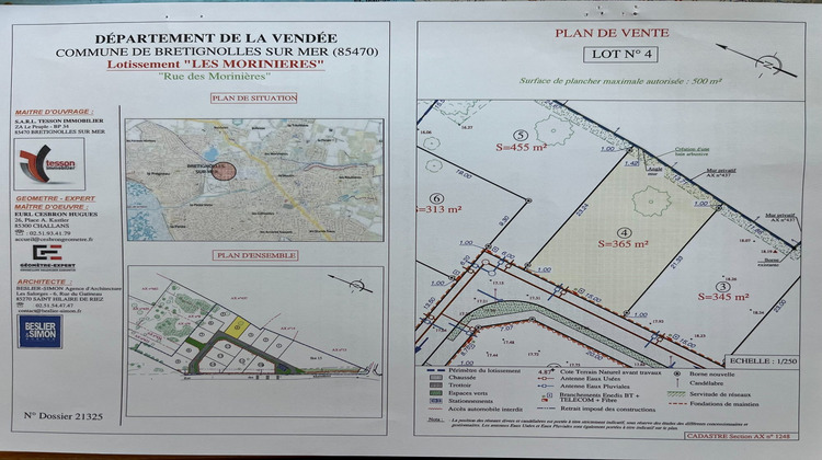 Ma-Cabane - Vente Terrain Bretignolles-sur-Mer, 365 m²