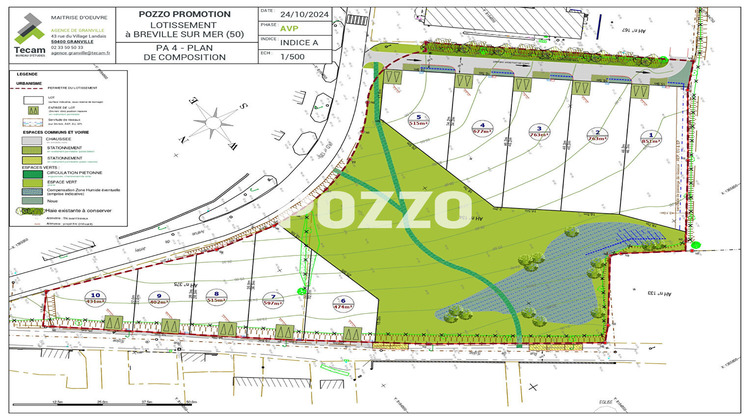 Ma-Cabane - Vente Terrain BREVILLE-SUR-MER, 850 m²