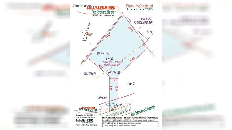 Ma-Cabane - Vente Terrain Bully-les-Mines, 724 m²