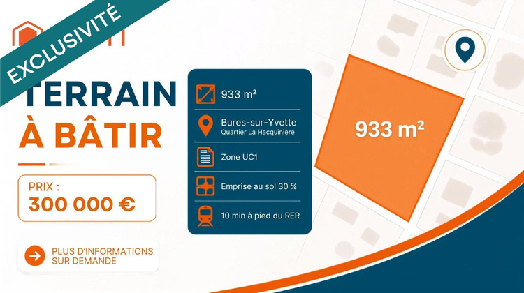 Ma-Cabane - Vente Terrain Bures-sur-Yvette, 933 m²