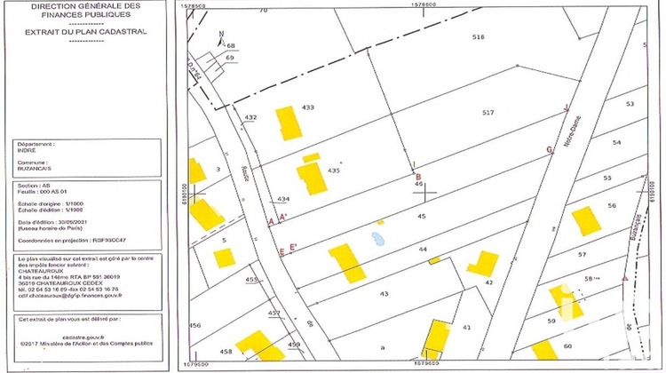Ma-Cabane - Vente Terrain Buzançais, 2337 m²