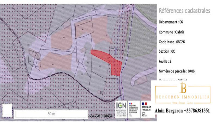 Ma-Cabane - Vente Terrain Cabris, 3151 m²