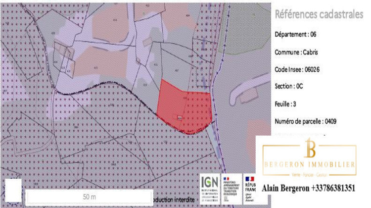 Ma-Cabane - Vente Terrain Cabris, 3151 m²