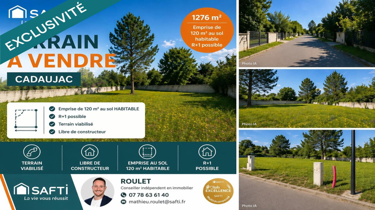 Ma-Cabane - Vente Terrain Cadaujac, 1276 m²