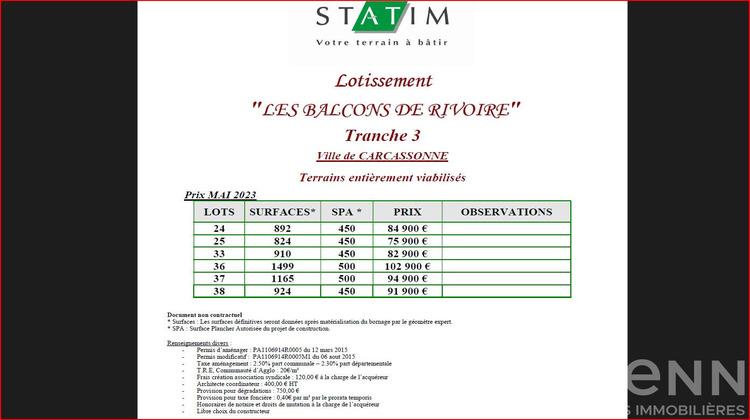 Ma-Cabane - Vente Terrain CARCASSONNE, 715 m²