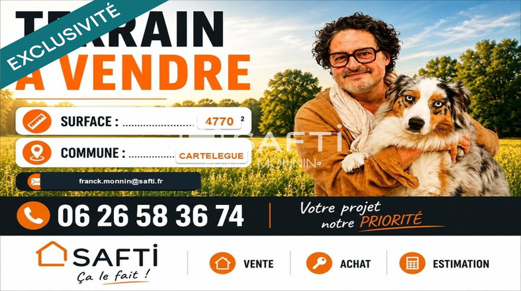 Ma-Cabane - Vente Terrain Cartelegue, 4770 m²