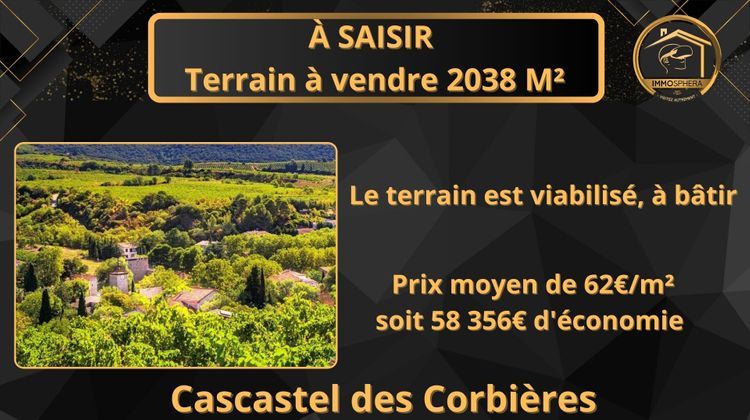 Ma-Cabane - Vente Terrain CASCASTEL-DES-CORBIERES, 2038 m²