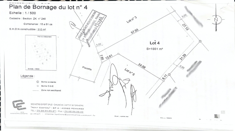 Ma-Cabane - Vente Terrain Castel-Sarrazin, 1551 m²