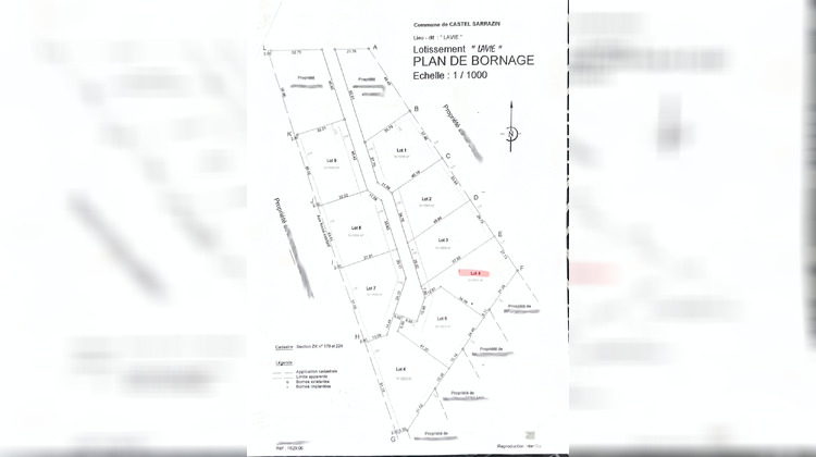 Ma-Cabane - Vente Terrain Castel-Sarrazin, 1551 m²